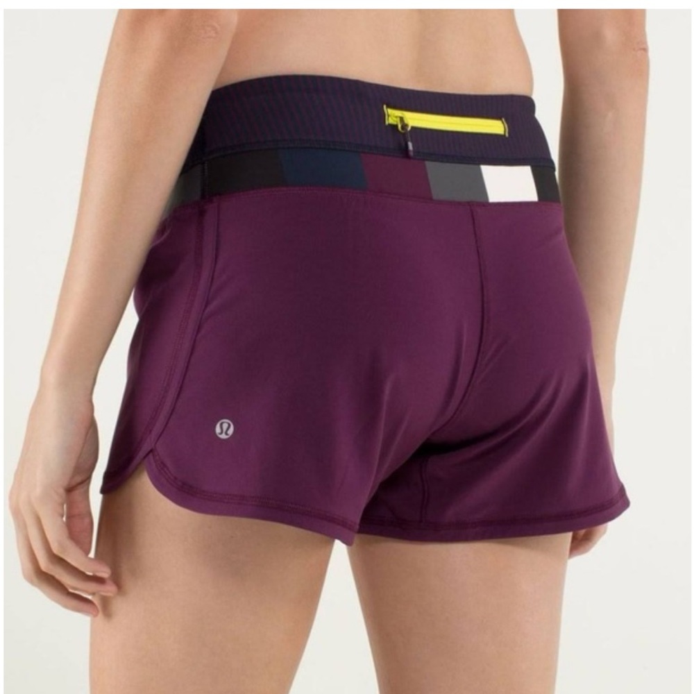 Lululemon Groovy Run Short Plum Size 6 - image 2